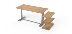 Medium Bamboo Desk Side Shelf