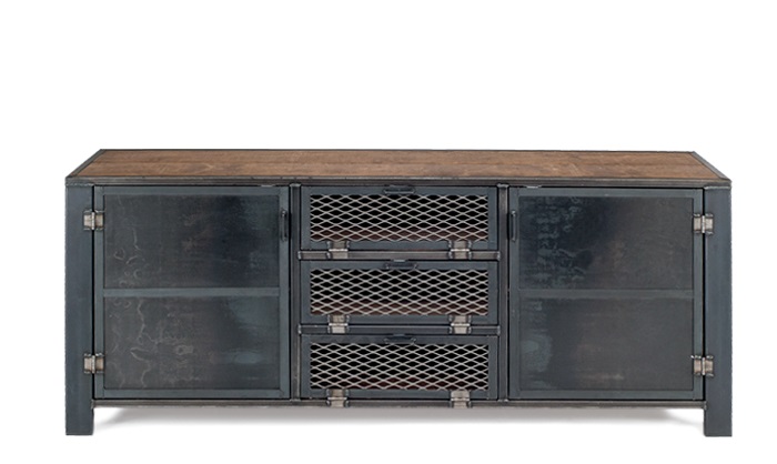 Vintage Industrial Console